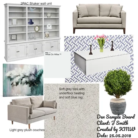 Den Sample Board Interior Design Mood Board by Kellieweston on Style Sourcebook
