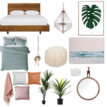 Retro bedroom vibes Interior Design Mood Board by kimberleywatson on Style Sourcebook