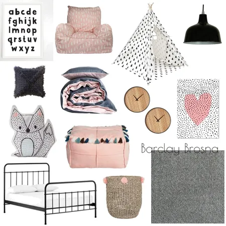 Girls Room Interior Design Mood Board by courtneyreid on Style Sourcebook