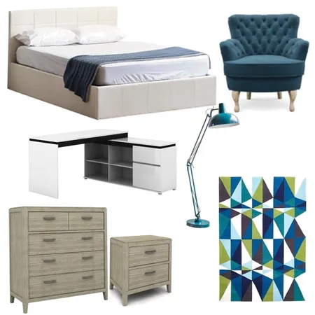 Teenage boys Bedroom Interior Design Mood Board by 360 degrees interior design on Style Sourcebook