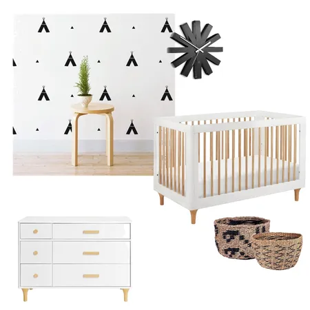 Nursery - Monochrome Minimalist Interior Design Mood Board by tclcarol on Style Sourcebook