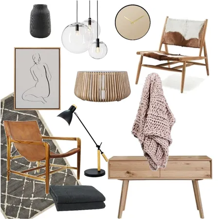 Boho Chic Living Interior Design Mood Board by spiceandoak on Style Sourcebook
