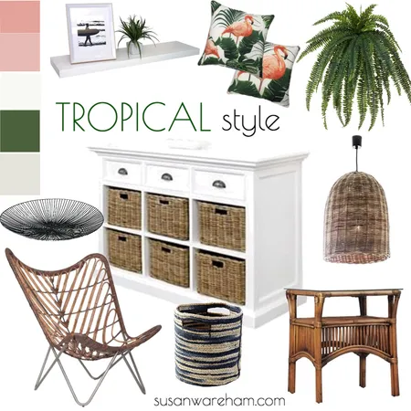 Tropical style Interior Design Mood Board by Whitehaven Interiors on Style Sourcebook