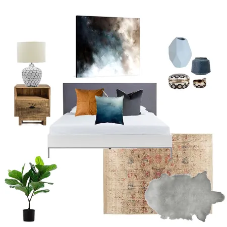 Midnight Blue Interior Design Mood Board by Haus & Hub Interiors on Style Sourcebook