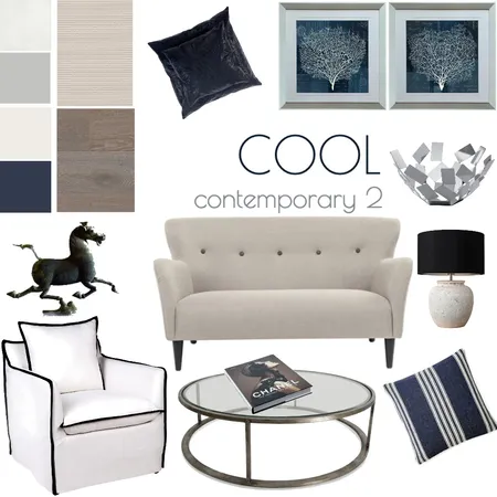 Cool contemporary 2 Interior Design Mood Board by Whitehaven Interiors on Style Sourcebook