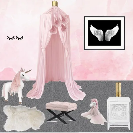 Girls room Interior Design Mood Board by Letitiaedesigns on Style Sourcebook