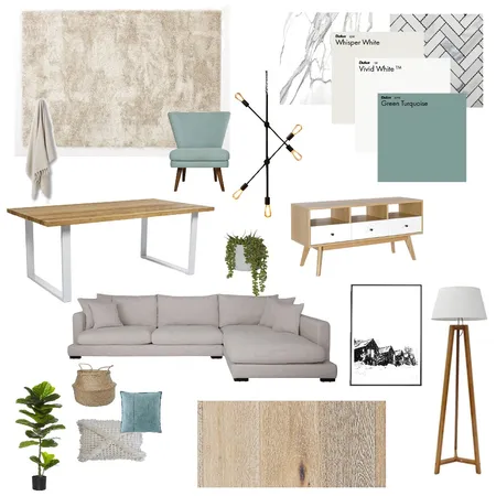 Scandi Teal Interior Design Mood Board by Joanne_Wilson on Style Sourcebook