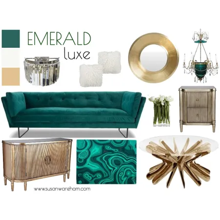 Emerald Luxe Interior Design Mood Board by Whitehaven Interiors on Style Sourcebook