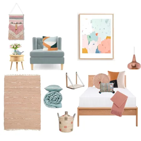 Crebert Girls Room Interior Design Mood Board by Harluxe Interiors on Style Sourcebook