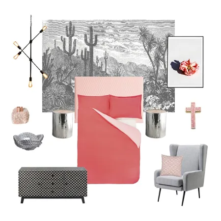Desert Femme - Bedroom Interior Design Mood Board by Wallpaper Trader on Style Sourcebook