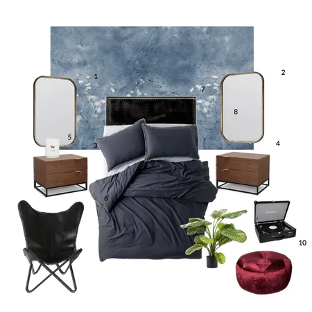 Masculine Interior Design Mood Board by Wallpaper Trader on Style Sourcebook