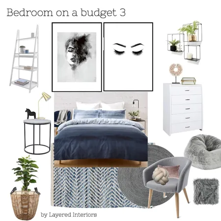 Bedroom on a budget 3 Interior Design Mood Board by JulesHurd on Style Sourcebook