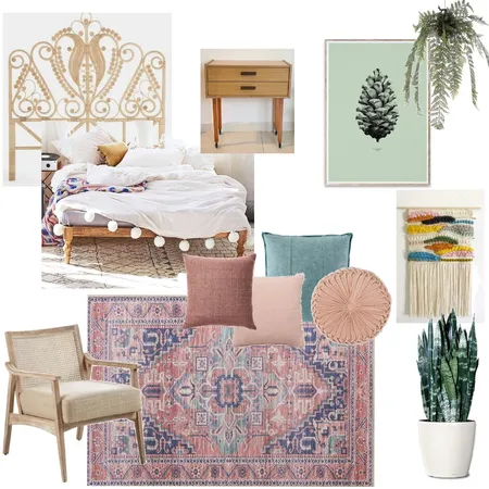 Boho Chic Bedroom Interior Design Mood Board by yaarah on Style Sourcebook