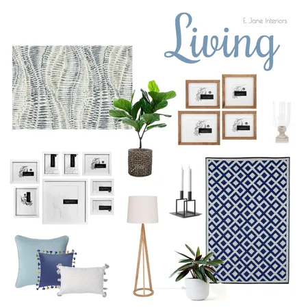 Living Room Interior Design Mood Board by e.janeinteriors