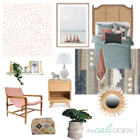 Teenage Girl Boho Interior Design Mood Board by The Cali Design  on Style Sourcebook