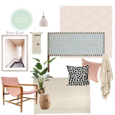 Boho Blush Interior Design Mood Board by Arc Designs on Style Sourcebook
