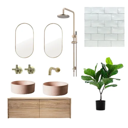 Bathroom Interior Design Mood Board by RawStraw