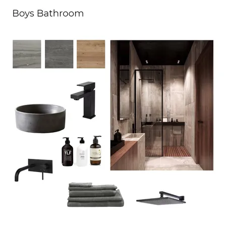Boys Bathroom Interior Design Mood Board by azrelusmagnus on Style Sourcebook