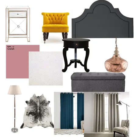 Victorian Bedroom Interior Design Mood Board by Black Dahlia Interiors on Style Sourcebook