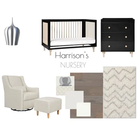 Harrison's nursery Interior Design Mood Board by Whitehaven Interiors on Style Sourcebook