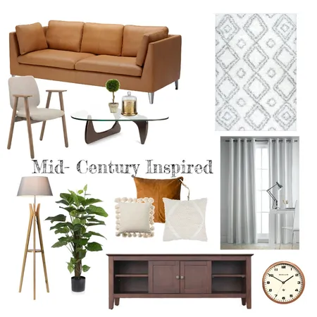 Mid-Century Inspired Interior Design Mood Board by Nehj Alucirda on Style Sourcebook