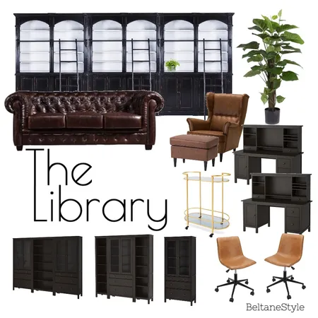 The Library Interior Design Mood Board by nicbeltane on Style Sourcebook