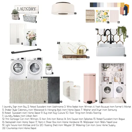 Laundry Interior Design Mood Board by alexamarie