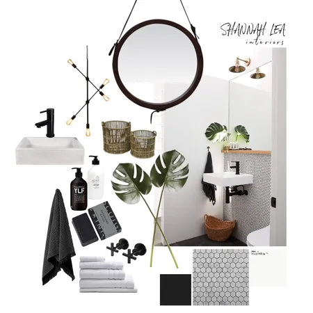 Monochrome Bathroom Interior Design Mood Board by Shannah Lea Interiors on Style Sourcebook