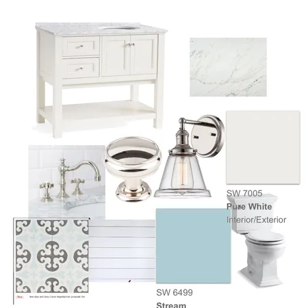 Powder Room IDI Assignment Interior Design Mood Board by carolinehobbs on Style Sourcebook