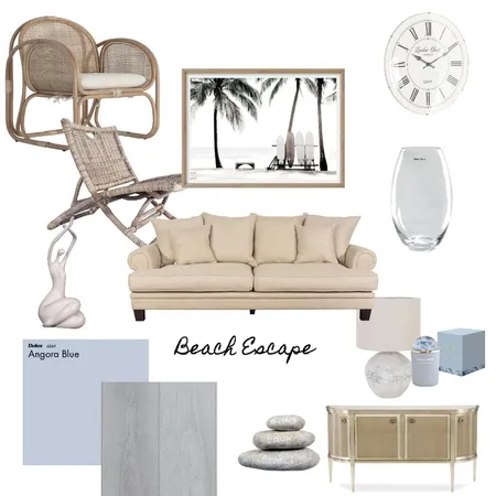 Beach Escape Interior Design Mood Board by Sasi on Style Sourcebook