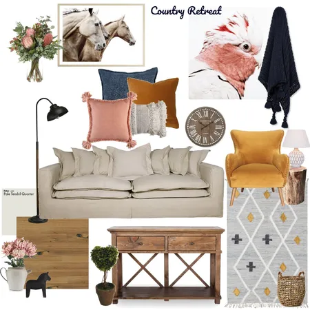 Country Retreat Interior Design Mood Board by _rebekahevans