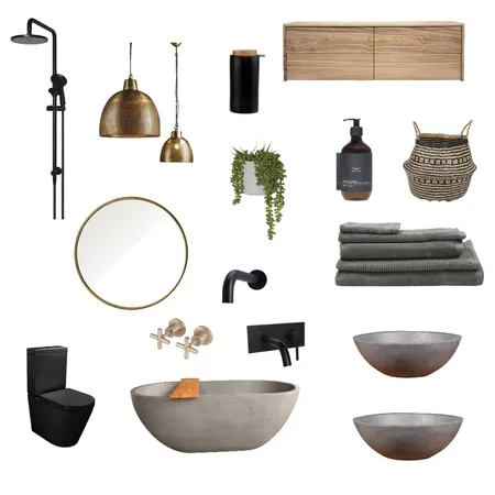 bathroom Interior Design Mood Board by Six Pieces Interior Design  Qualified Interior Designers, 3D and 2D Elevations on Style Sourcebook