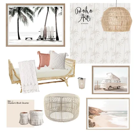 Coastal Boho Interior Design Mood Board by Boho Art & Styling on Style Sourcebook