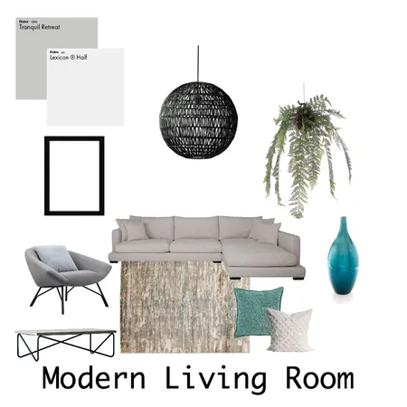 Modern Living Room Interior Design Mood Board by kjensen on Style Sourcebook