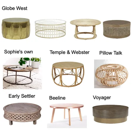 Coffee table alternatives Interior Design Mood Board by LennonHouse on Style Sourcebook