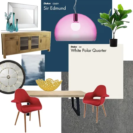 Colorful modern dining room Interior Design Mood Board by Annalisa on Style Sourcebook