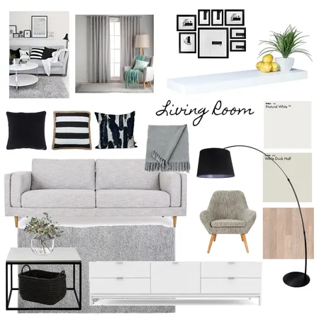 Achromatic Colour Scheme Interior Design Mood Board by Marlitia on Style Sourcebook