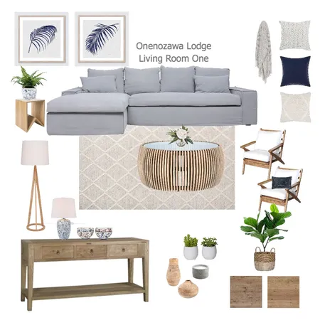 Onenozawa Lodge Living Room One Interior Design Mood Board by aliceandloan on Style Sourcebook