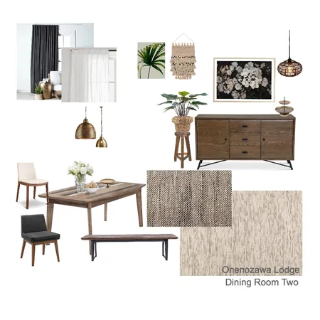 Onenozawa Lodge Dining Room Two Interior Design Mood Board by aliceandloan on Style Sourcebook