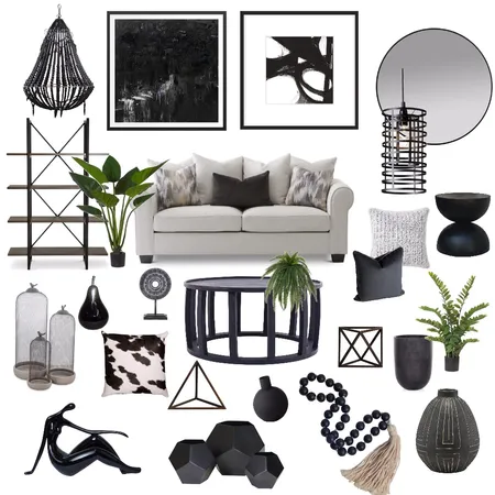 Black Mood Interior Design Mood Board by Elle.A on Style Sourcebook