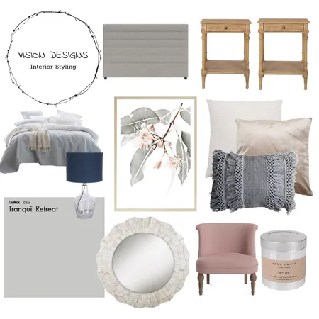 Master suite hamptons Interior Design Mood Board by Vision design  on Style Sourcebook