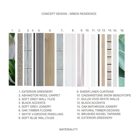 Material Finishes Mount Martha Interior Design Mood Board by Emerald Pear  on Style Sourcebook