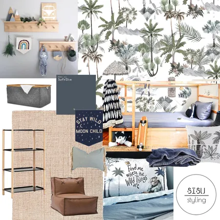 Boys room Interior Design Mood Board by Sisu Styling on Style Sourcebook
