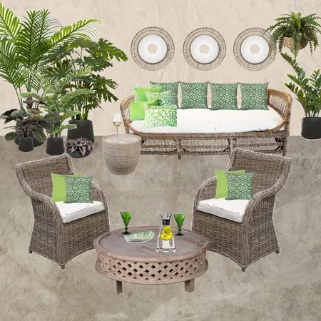 Alfresco Cane Interior Design Mood Board by Jo Laidlow on Style Sourcebook