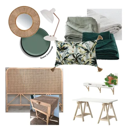 HARFORD - OFFICE/SPARE BEDROOM Interior Design Mood Board by Lucy Furniss Design on Style Sourcebook