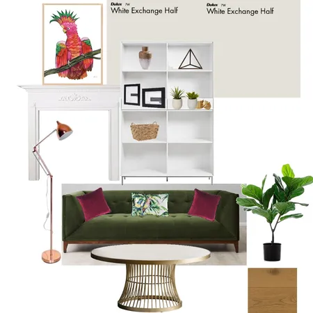 Warm Living Room Interior Design Mood Board by Alexis Gillies Interiors on Style Sourcebook