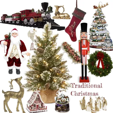 Christmas traditional Interior Design Mood Board by Rhiannon Lee, Oleander & Finch Interiors on Style Sourcebook