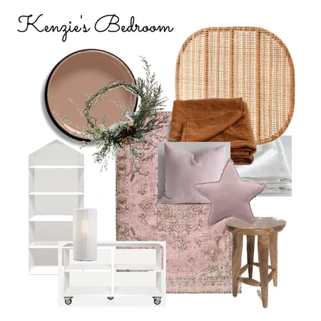 Kenzie's Bedroom Interior Design Mood Board by Lucy Furniss Design on Style Sourcebook