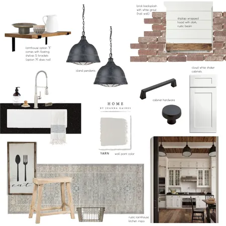 Farmhouse Kitchen B Interior Design Mood Board by Payton on Style Sourcebook