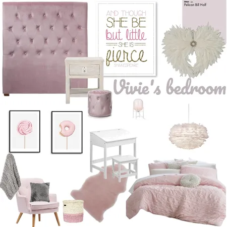 vivie's bedroom Interior Design Mood Board by antoniagraham on Style Sourcebook